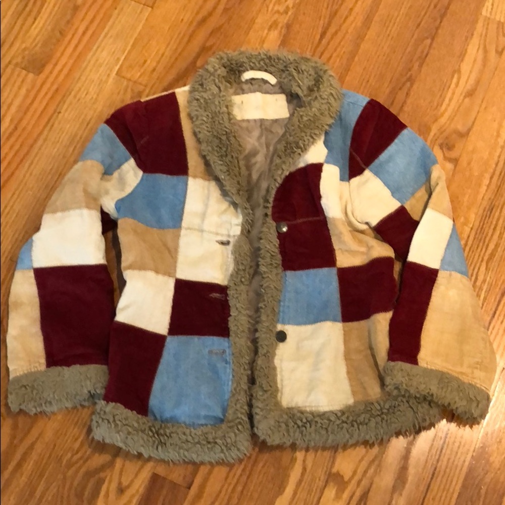 Dollhouse Hippy Gypsy Coat Corduroy Sz Small